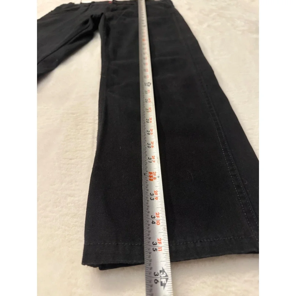 Levis Red Tab Carpenter Pants Mens 31x25 Black Canvas Utility Workwear Straight